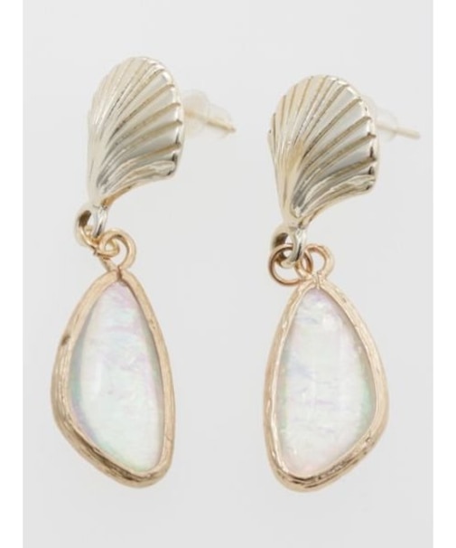 【カヒコ】オーロラシェルピアス