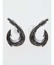 【カヒコ】メンズハワジュフィッシュフックピアス