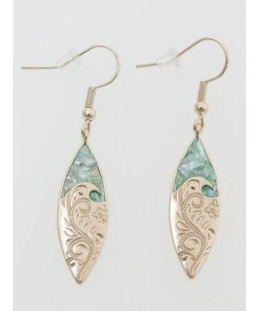 【カヒコ】ハワジュシェリーボードピアス