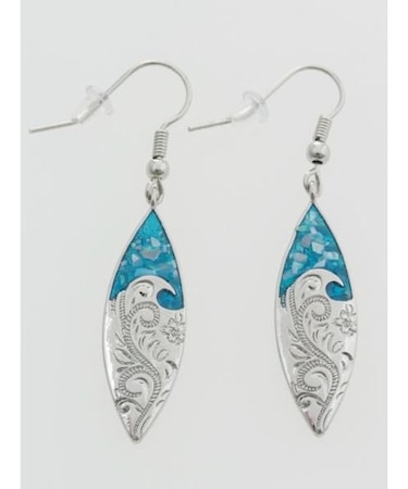 【カヒコ】ハワジュシェリーボードピアス