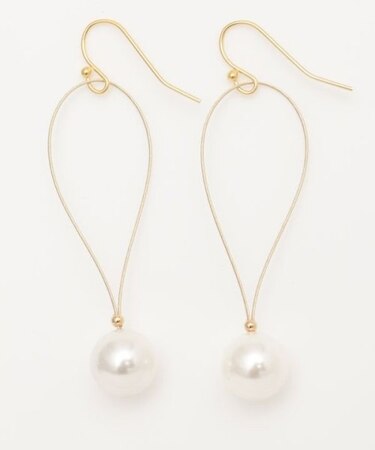 【カヒコ】【LEIGHTON LAM】パールフープピアス