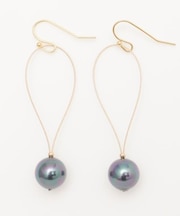 【カヒコ】【LEIGHTON　LAM】パールフープピアス