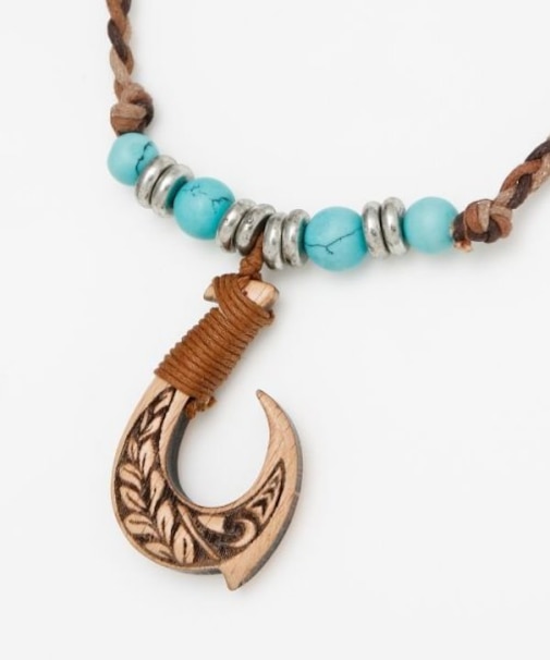 【カヒコ】メンズウッドマイレフックネックレス