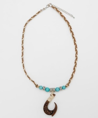 【カヒコ】メンズウッドマイレフックネックレス