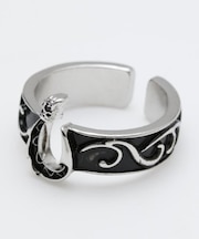 【カヒコ】メンズフィッシュフックリング