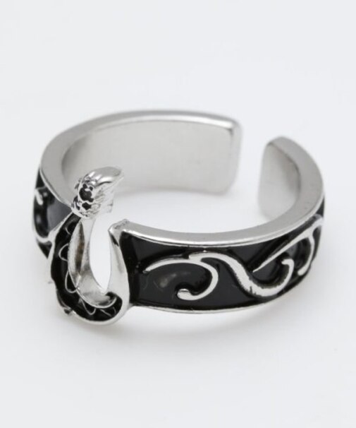 【カヒコ】メンズフィッシュフックリング