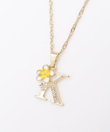 【カヒコ】プルメイニシャルネックレス