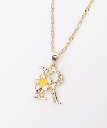 【カヒコ】プルメイニシャルネックレス