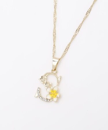 【カヒコ】プルメイニシャルネックレス