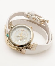 【カヒコ】レザーターコウォッチ ゴールド