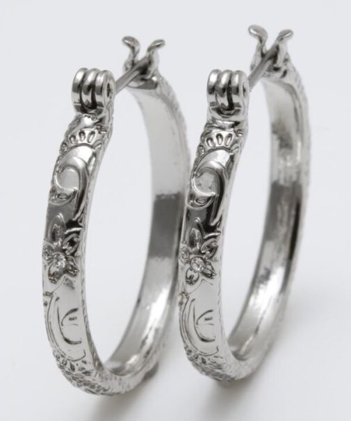 【カヒコ】スクロールフープピアス