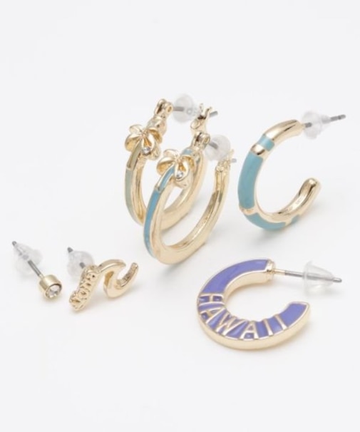 【カヒコ】パームツリハワイＳＥＴピアス