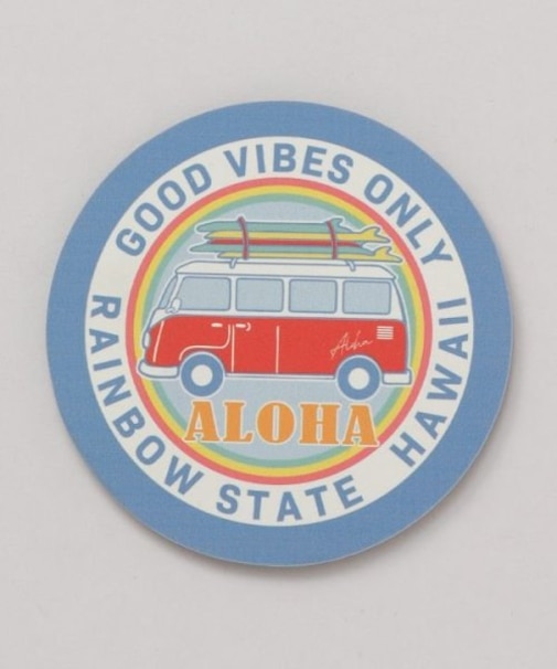 【カヒコ】【珪藻土】カラフルアロハコースター