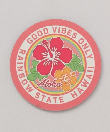 【カヒコ】【珪藻土】カラフルアロハコースター