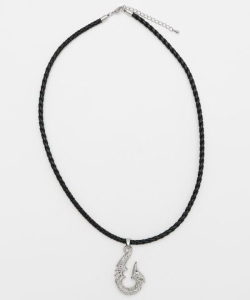 【カヒコ】メンズクロスフィッシュフックネックレス