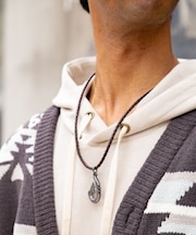 【カヒコ】メンズクロスフィッシュフックネックレス