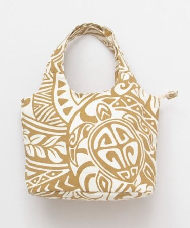 【カヒコ】ポリネシアントライバル柄ミニバッグ