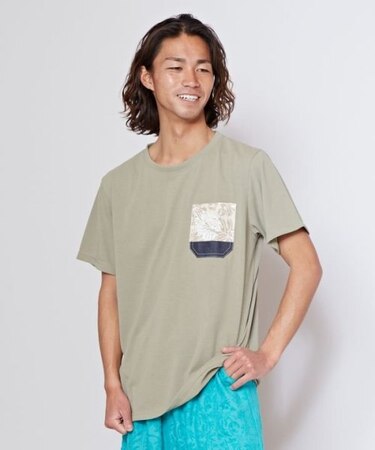 【カヒコ】【UVカット加工】フーラリメンズＴシャツ