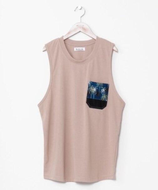 【カヒコ】【UVカット加工】フーラリメンズタンクトップ