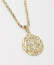 【カヒコ】メンズハワジュパームコインネックレス