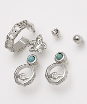 【カヒコ】ウェーブターコＳＥＴピアス