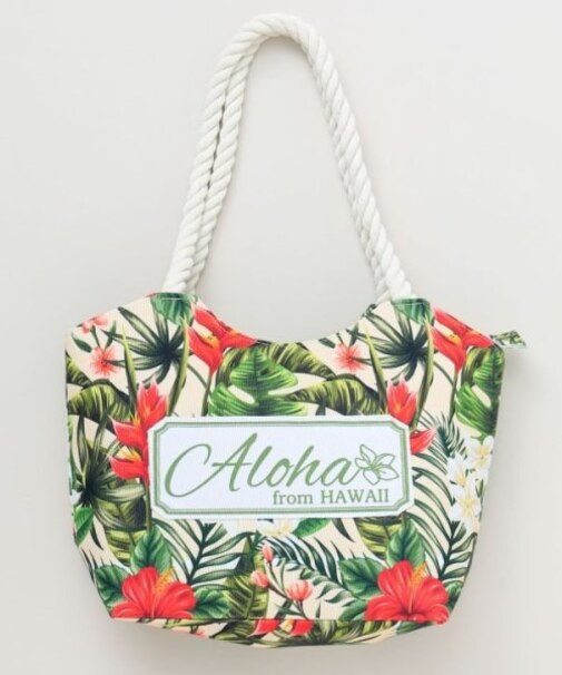 【カヒコ】ハワイロープハンドルトートバッグ