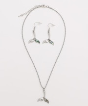 【カヒコ】ホエールテールシェルネックレス＆ピアス
