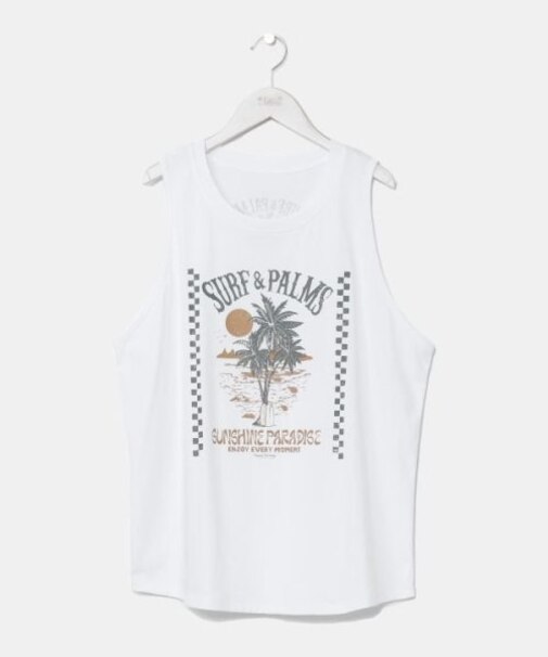 【カヒコ】【接触冷感】ムーアメンズタンクトップ【SURF&Palms】