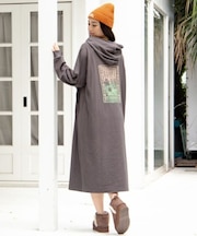 【カヒコ】メアリグフードワンピース【SURF&Palms】