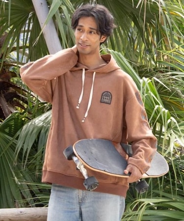 【カヒコ】タイラメンズフードトップス【SURF&Palms】