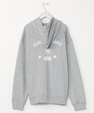 【カヒコ】ダミアンメンズジップアップパーカー【SURF&Palms】