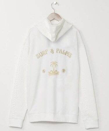【カヒコ】ダミアンメンズフードトップス【SURF&Palms】