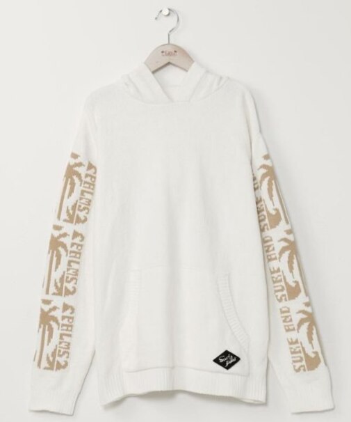 【カヒコ】トムメンズニットフードトップス【SURF&Palms】