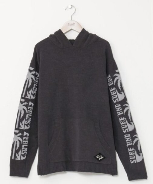 【カヒコ】トムメンズニットフードトップス【SURF&Palms】