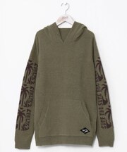 【カヒコ】トムメンズニットフードトップス【SURF&Palms】