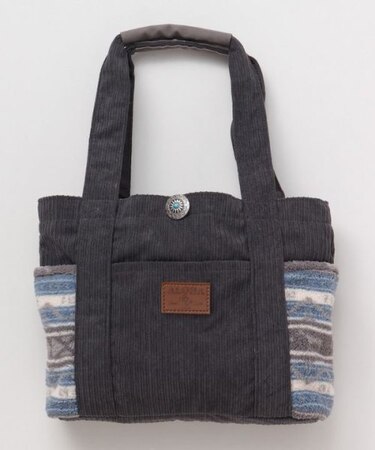 【カヒコ】ミリナコーデュロイ＆ボアトートバッグ
