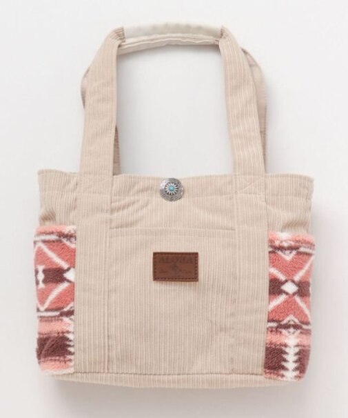 【カヒコ】ミリナコーデュロイ＆ボアトートバッグ