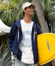 【カヒコ】パムメンズジップアップパーカー【SURF&Palms】
