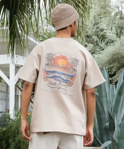 【カヒコ】【SURF&Palms】ソーヤーメンズTシャツ