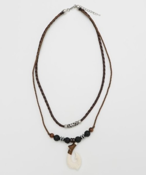 【カヒコ】フィッシュフックナルメンズネックレス