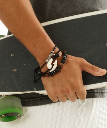 【カヒコ】フィッシュフックナルメンズブレスレット