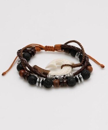 【カヒコ】フィッシュフックナルメンズブレスレット