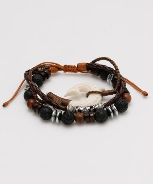 【カヒコ】フィッシュフックナルメンズブレスレット