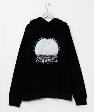 【カヒコ】オレリーメンズジップアップパーカー【SURF&Palms】