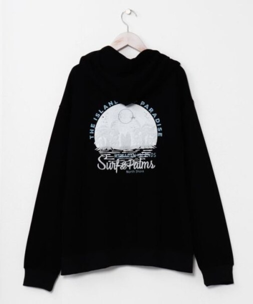 【カヒコ】オレリーメンズジップアップパーカー【SURF&Palms】