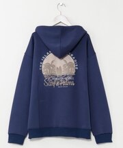 【カヒコ】オレリーメンズジップアップパーカー【SURF&Palms】