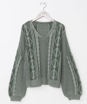 【カヒコ】オプアコットンニットトップス