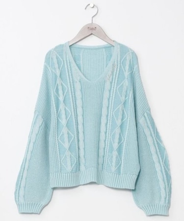 【カヒコ】オプアコットンニットトップス