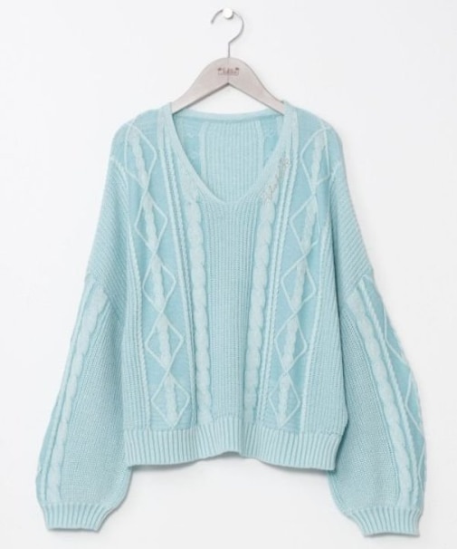 【カヒコ】オプアコットンニットトップス