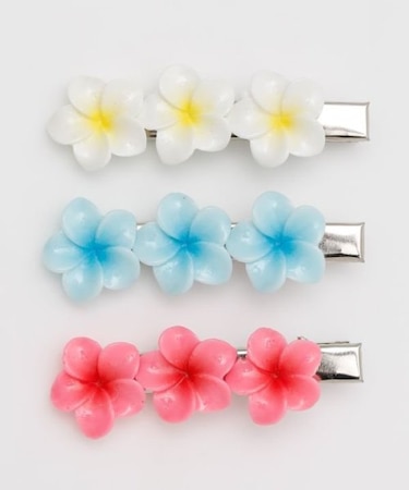 【カヒコ】プアプルメリアヘアクリップセット